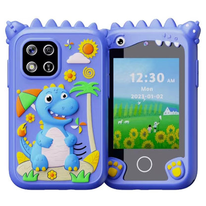Z10 2.8 Inch Cartoon Animal Dual Lens Touch Screen Kids Camera Toy Phone Built-In Games