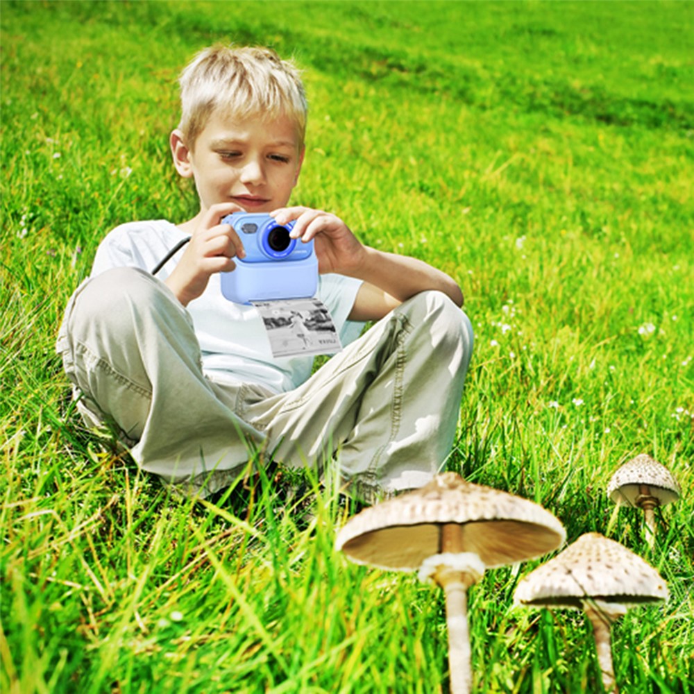 P79 Photo Instant Print Kids Digital Camera Fun Game HD 1080P Dual Lens Camera with 32G Memory Card