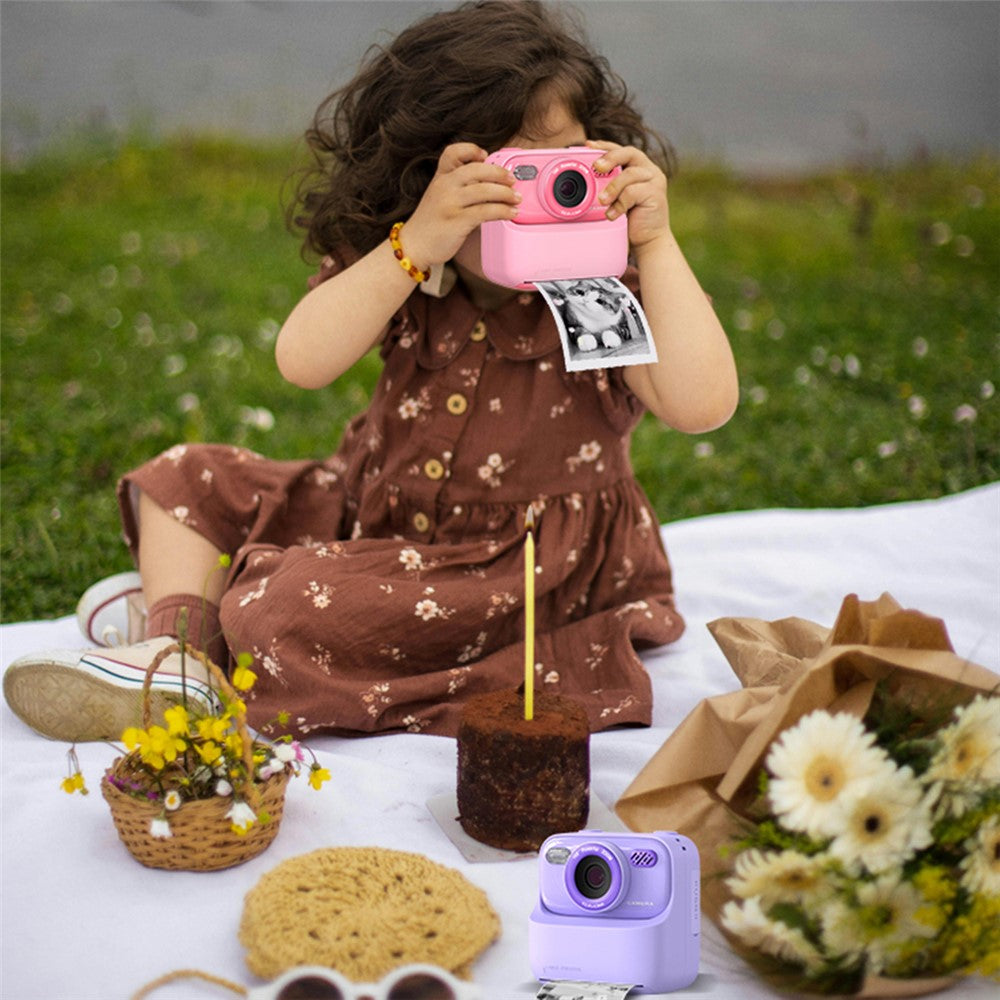 P79 Photo Instant Print Kids Digital Camera Fun Game HD 1080P Dual Lens Camera with 32G Memory Card
