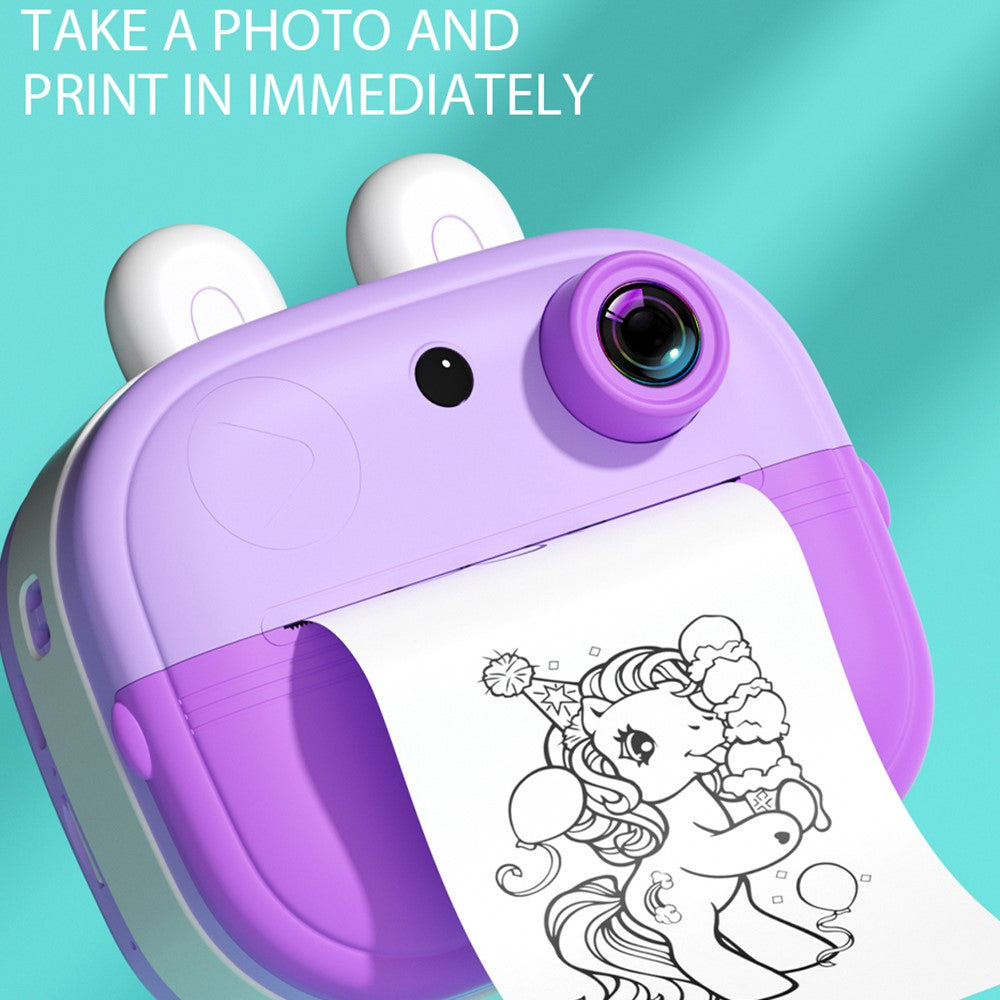 Q9 2.0-inch Screen 48MP HD Instant Camera Kids Thermal Photo Printer with 32G TF Card + Card Reader