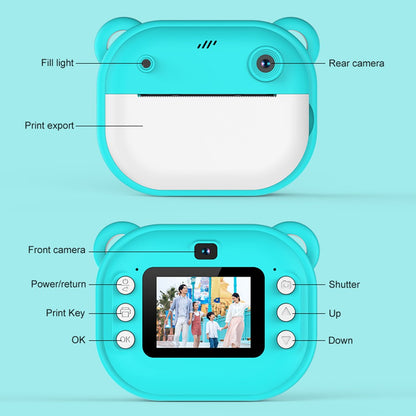 Y600 2.0-inch Screen Children 24MP HD Instant Camera Thermal Printing Photo Printer