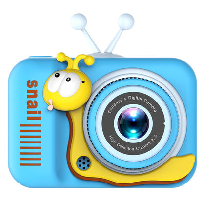 Q2 Kids Camera Toy Cartoon Snail Shaped Children Photo Video Recorder with 32G Memory Card