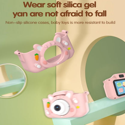 x11s Cartoon Rabbit Shaped Kids Camera Toy Children Photo Video Recorder with 32G Memory Card