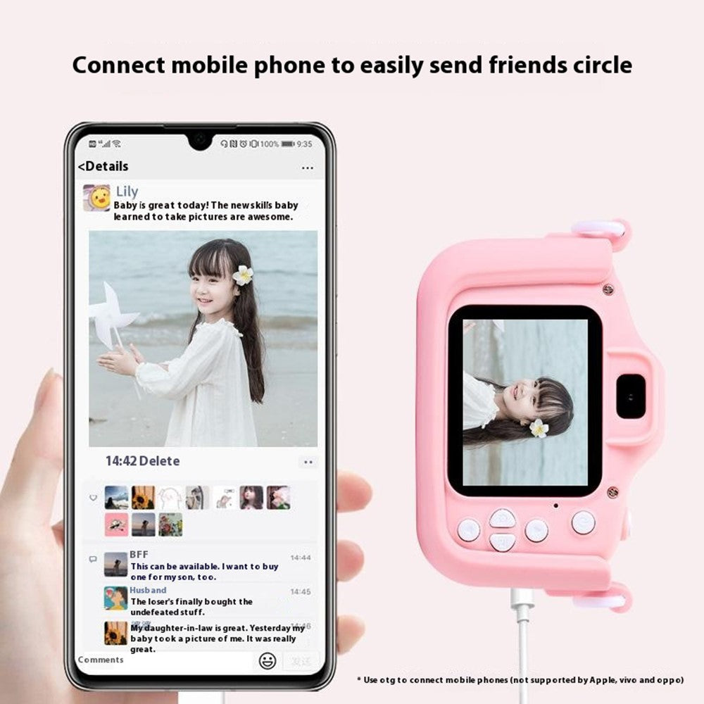 Y20 Cartoon Children Camera Kids Educational Toy Birthday Gift for Kids Toddlers