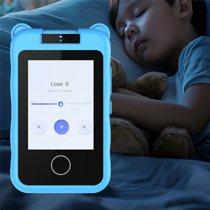 AC100 Cartoon Pattern 2.8-inch Touch Screen Kids Camera Game Music Alarm Clock HD Video Recorder