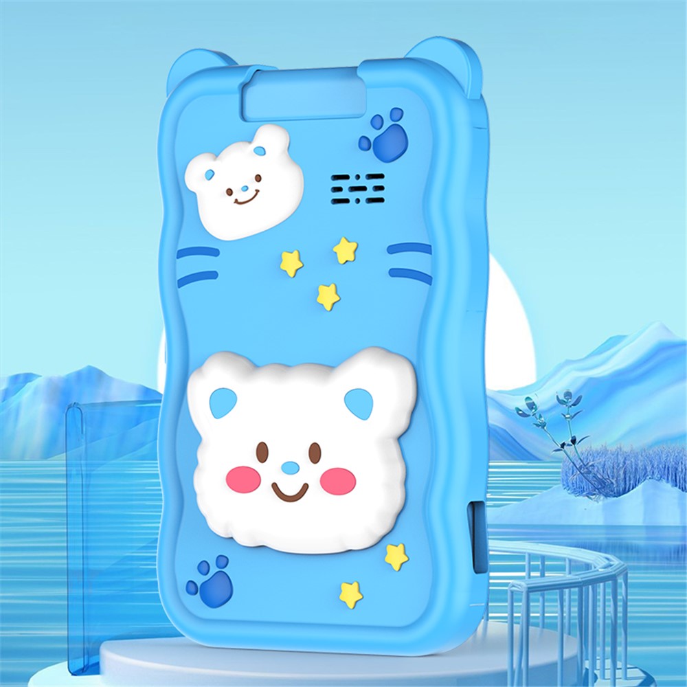 AC100 Cartoon Pattern 2.8-inch Touch Screen Kids Camera Game Music Alarm Clock HD Video Recorder