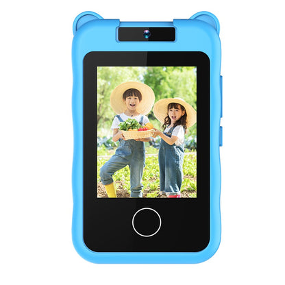 AC100 Cartoon Pattern 2.8-inch Touch Screen Kids Camera Game Music Alarm Clock HD Video Recorder