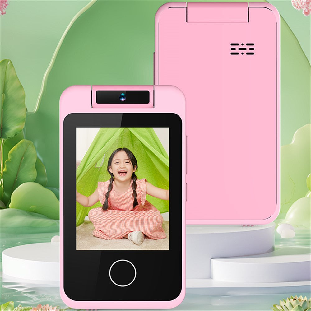 AC100 Solid Color 2.8-inch Touch Screen Kids Camera Game Music Alarm Clock HD Video Recorder