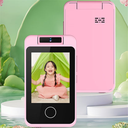 AC100 Solid Color 2.8-inch Touch Screen Kids Camera Game Music Alarm Clock HD Video Recorder