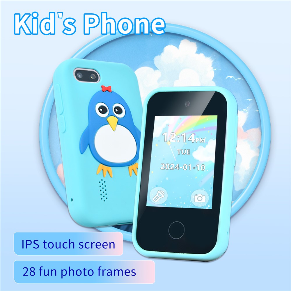 S5 Mobile Shape Kids Camera 2.8-Inch IPS Touch Screen Dual-Camera Camera with 32GB Card + Card Reader