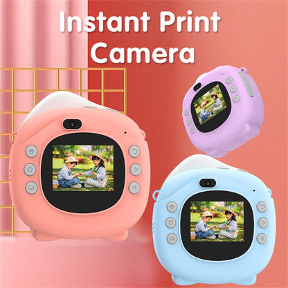 D10 2.0-inch IPS Screen Kids Camera Instant Print 1080P Digital Camera Toy with Printing Paper