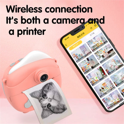D10 2.0-inch IPS Screen Kids Camera Instant Print 1080P Digital Camera Toy with Printing Paper