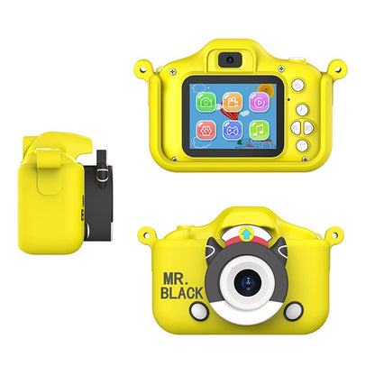 X7S 2.0-inch LCD HD Screen Kids Cartoon Digital Camera Front Rear Dual Camera Portable Small SLR Camera