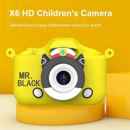 X7S 2.0-inch LCD HD Screen Kids Cartoon Digital Camera Front Rear Dual Camera Portable Small SLR Camera
