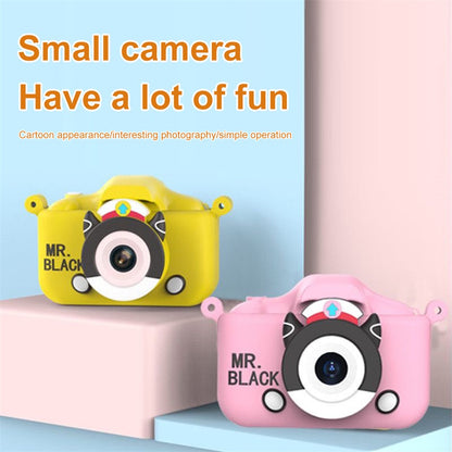 X7S 2.0-inch LCD HD Screen Kids Cartoon Digital Camera Front Rear Dual Camera Portable Small SLR Camera