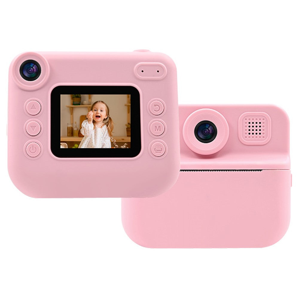 KDC-030D 2.0-inch Mini Kids Instant Camera HD Dual Lens Digital Camera Photo Printer with 32G TF Card + Card Reader