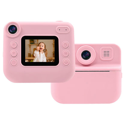 KDC-030D 2.0-inch Mini Kids Instant Camera HD Dual Lens Digital Camera Photo Printer with 32G TF Card + Card Reader