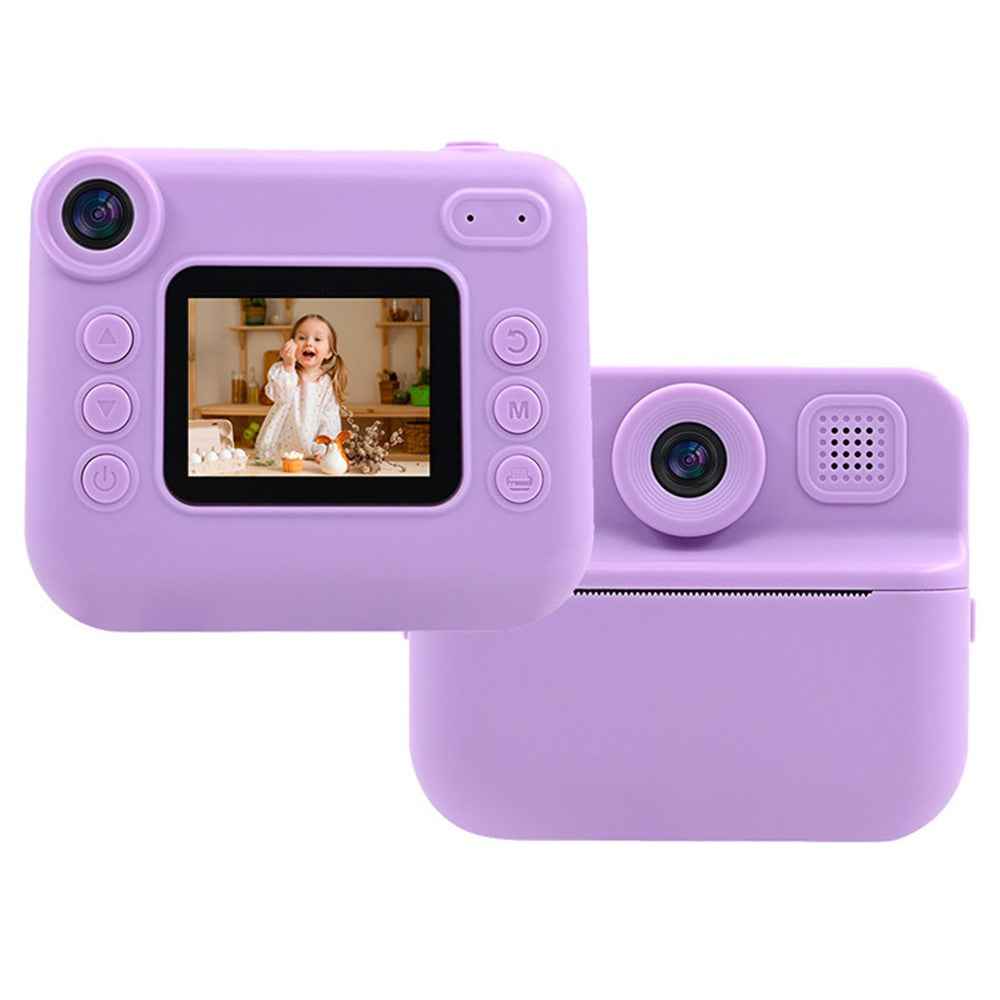 KDC-030D 2.0-inch Mini Kids Instant Camera HD Dual Lens Digital Camera Photo Printer with 32G TF Card + Card Reader