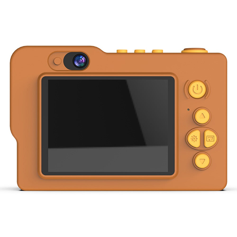 H7 Lion Design 2.4-inch IPS Screen Dual Lens Camera Kids Digital Camera Building Block Toy