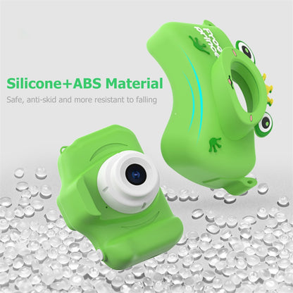 X9S 2-inch LCD Screen 4K Dual Lens Children Camera Cute Frog Kids Anti-Drop Digital Camera with Shouder Strap