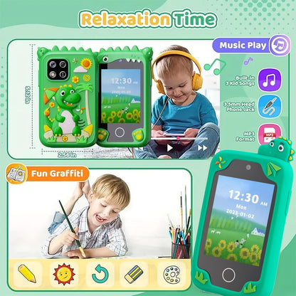 Z10S 2.8-inch Touch Screen Kids Toy Phone Camera Dual Lens Alarm Clock Video Recorder