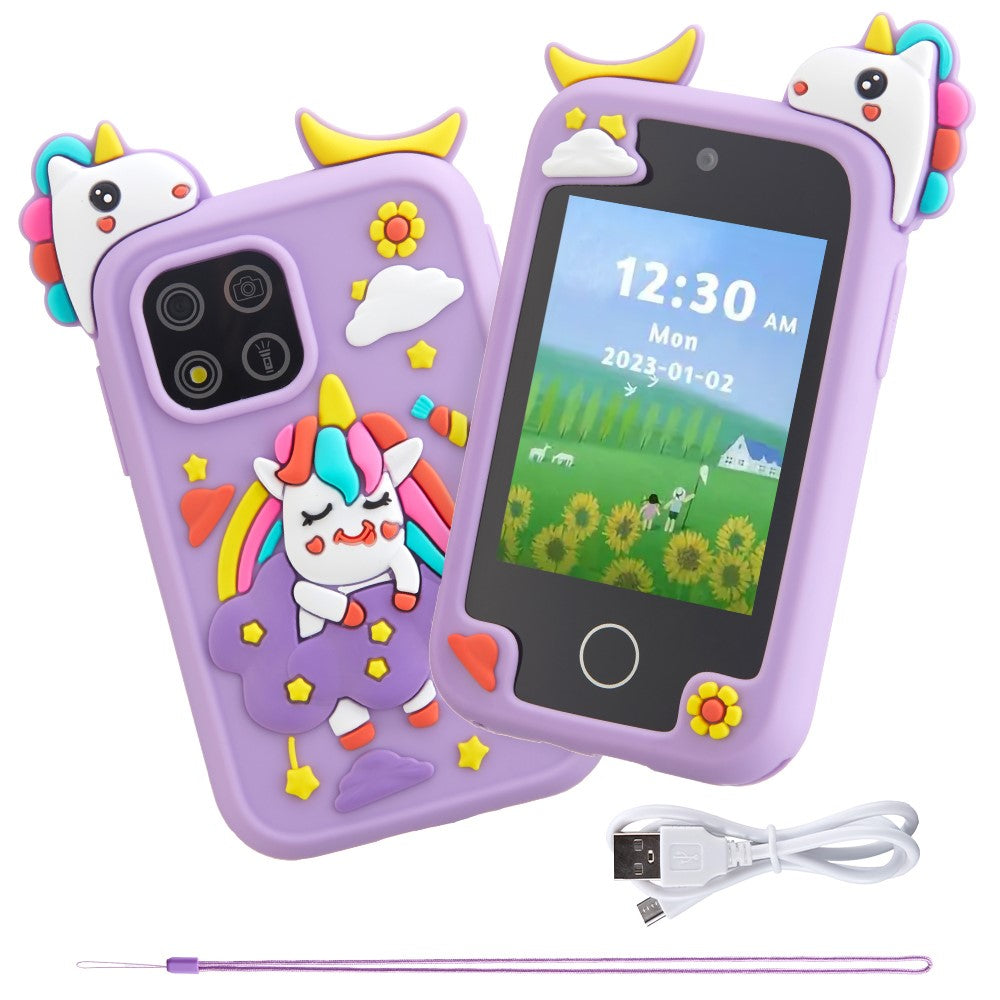 Z10S 2.8-inch Touch Screen Kids Toy Phone Camera Dual Lens Alarm Clock Video Recorder