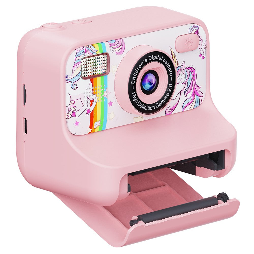 Z12 2.4-inch Mini Children HD Dual Lens Instant Camera Photo Printer with 32G TF Card