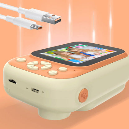 P1S HD Kids Camera 3.5-inch Inkless Print Camera 1080P Portable Cute Mini Camera Support MP3