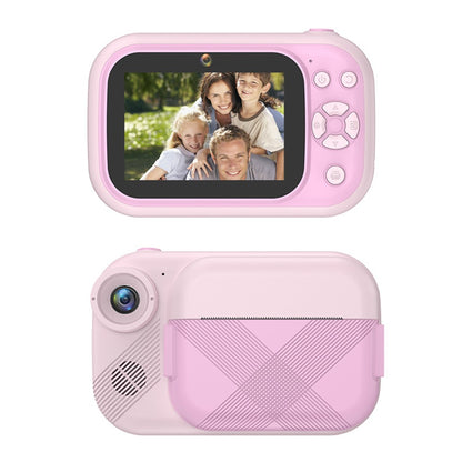 P1S HD Kids Camera 3.5-inch Inkless Print Camera 1080P Portable Cute Mini Camera Support MP3