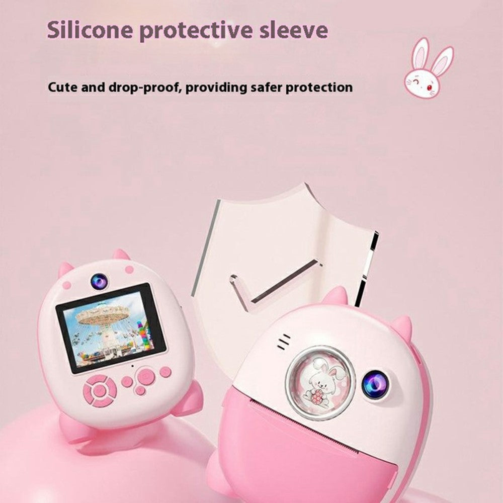 FB-001B HD Dual Lens 2.4 Inch Instant Print Camera with Built-In Games 10x Zoom Kids Camera