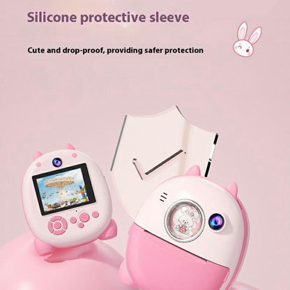 FB-001B HD Dual Lens 2.4 Inch Instant Print Camera with Built-In Games 10x Zoom Kids Camera