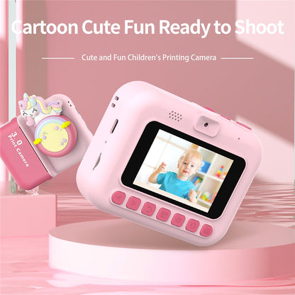 D3 Kids Instant Print Camera 3.0 Inch Screen 1080P Video Photo Digital Camera Birthday Gift
