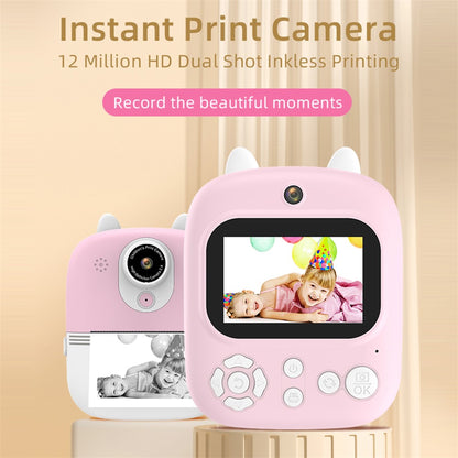 P2 2.4-inch IPS Screen Children Camera Thermal Printer Camera WiFi Printing Camera Support TF Card Storage