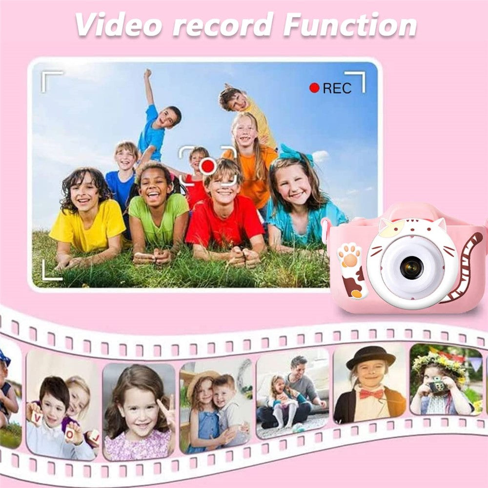 M8 2.0 Inch HD Dual Camera Digital Children Camera with Photo Video Game Support TF Card