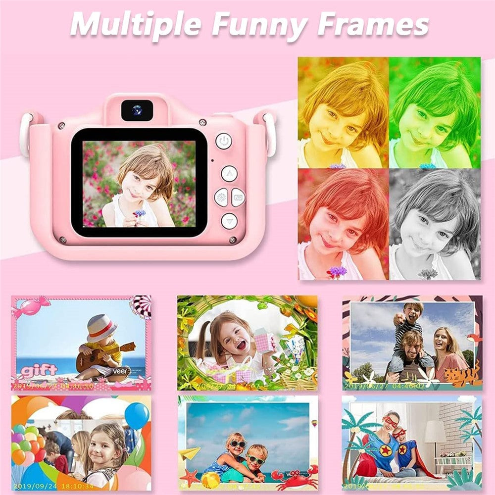 M8 2.0 Inch HD Dual Camera with 32GB Card / Card Reader Digital Camera Cartoon Design