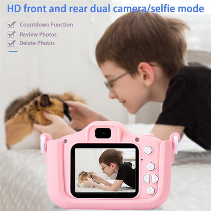 M8 2.0 Inch HD Dual Camera with 32GB Card / Card Reader Digital Camera Cartoon Design