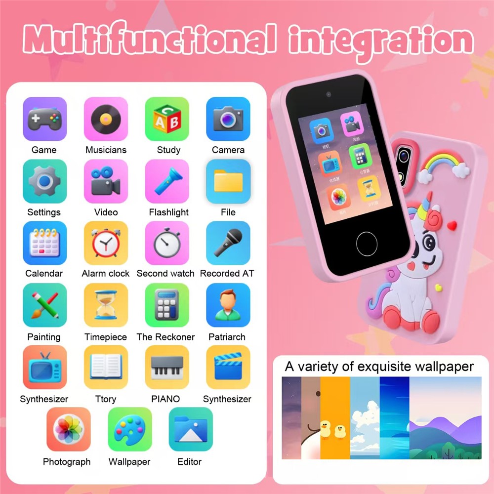 A10 2.8 Inch Touch Screen Digital Camera HD Dual Lens Game Music Cartoon Kids Camera