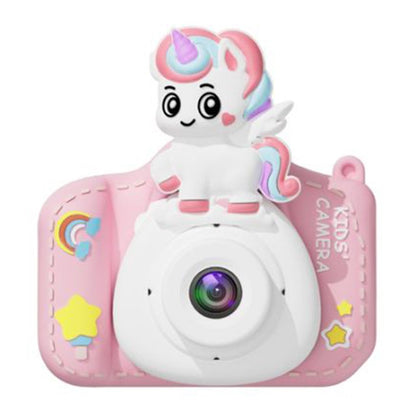 XJ01 2.0 Inch HD Dual Lens Children Digital Camera Cartoon Animal Video Recorder Built In Games