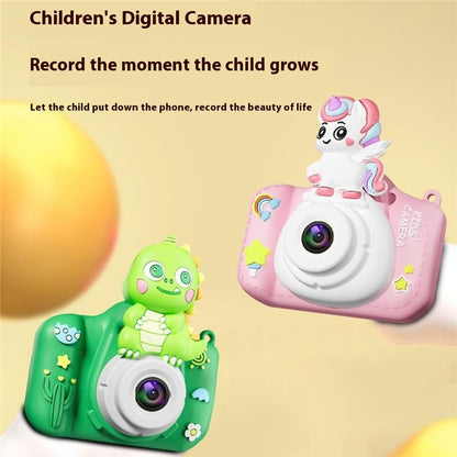 XJ01 2.0 Inch HD Dual Lens Children Digital Camera Cartoon Animal Video Recorder Built In Games