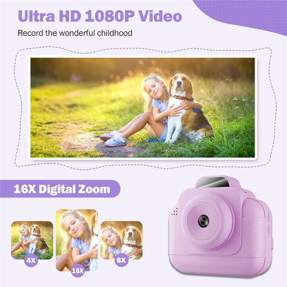 S9 2.4 Inch Kids Instant Print Camera Thermal Printer Children HD Video Recorder