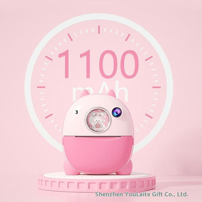 FB-001B HD Dual Lens 2.4 Inch Instant Print Camera 10x Zoom Kids Camera with 32G TF Card + Card Reader