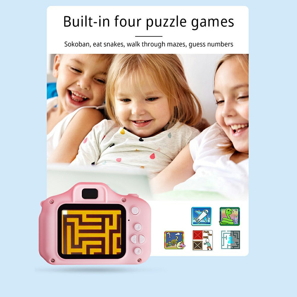 X2 1080P HD Dual Lens Kids Camera Children Video Recorder with 32G TF Card + Card Reader