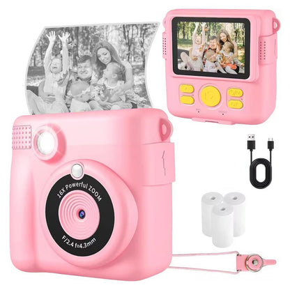 ABS-681 2.4 Inch IPS Screen Mini Kids Camera Instant Print Digital Camera HD 1080P Video Recorder