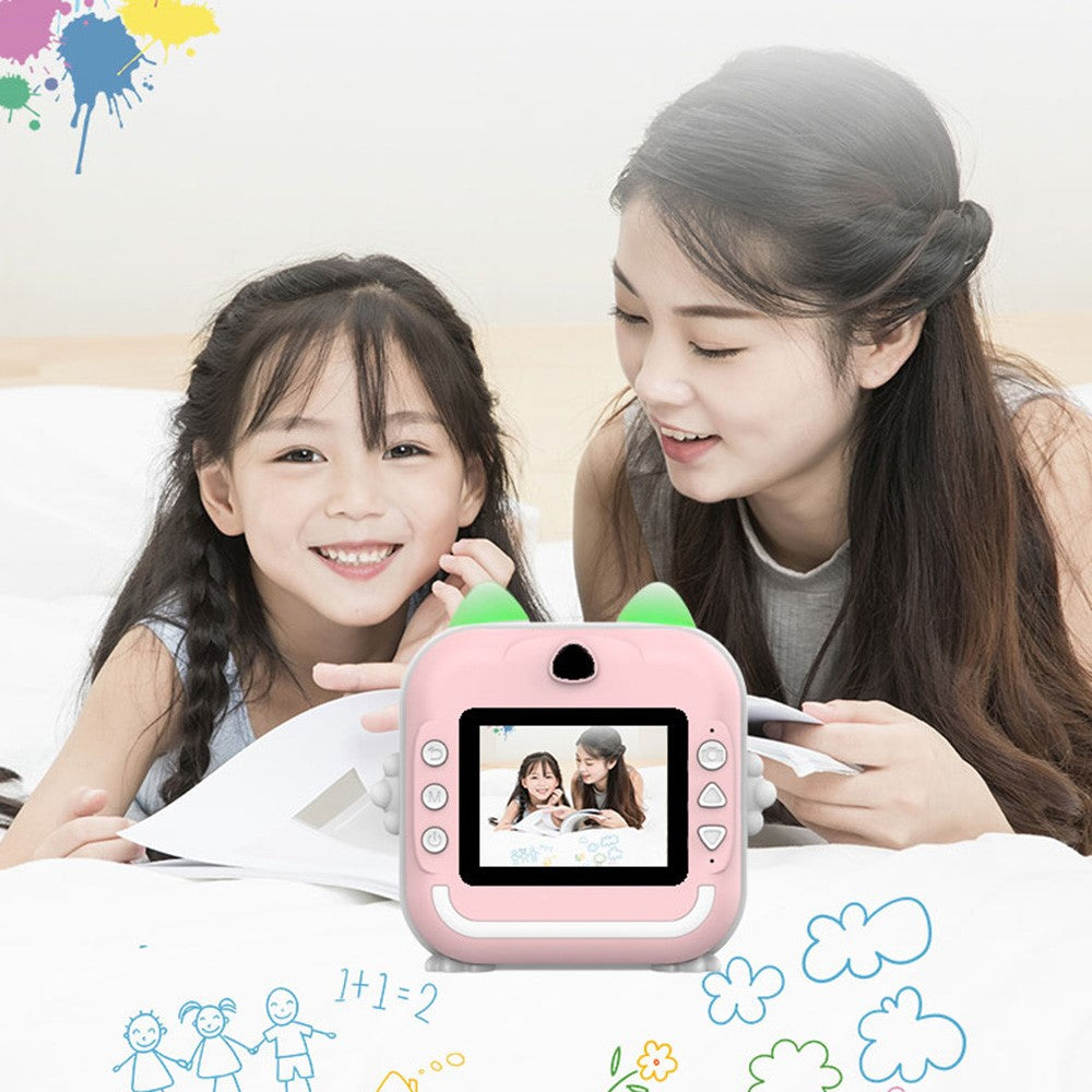 Q5 Portable HD Instant Photo Printer Camera 2.4 Inch IPS Screen 1080P Video Kids Camera