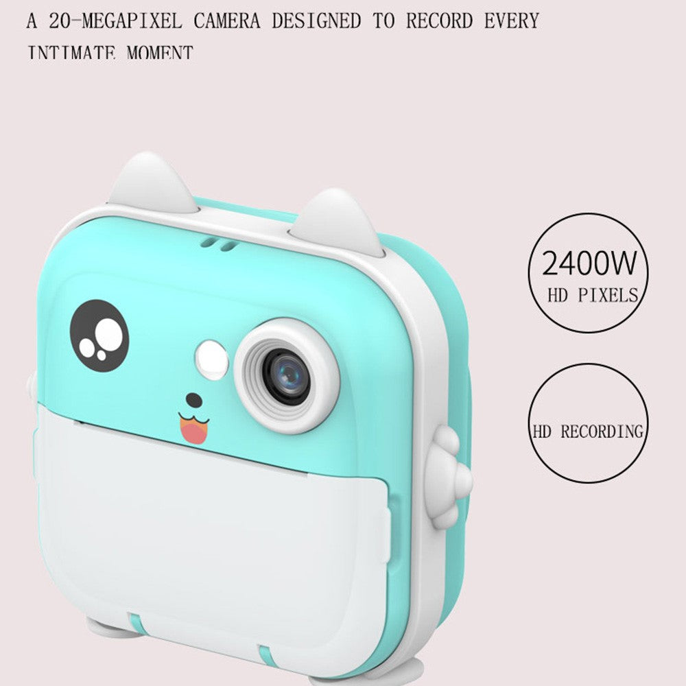 Q5 Portable HD Instant Photo Printer Camera 2.4 Inch IPS Screen 1080P Video Kids Camera