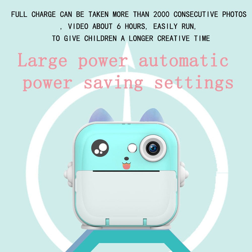 Q5 Portable HD Instant Photo Printer Camera 2.4 Inch IPS Screen 1080P Video Kids Camera