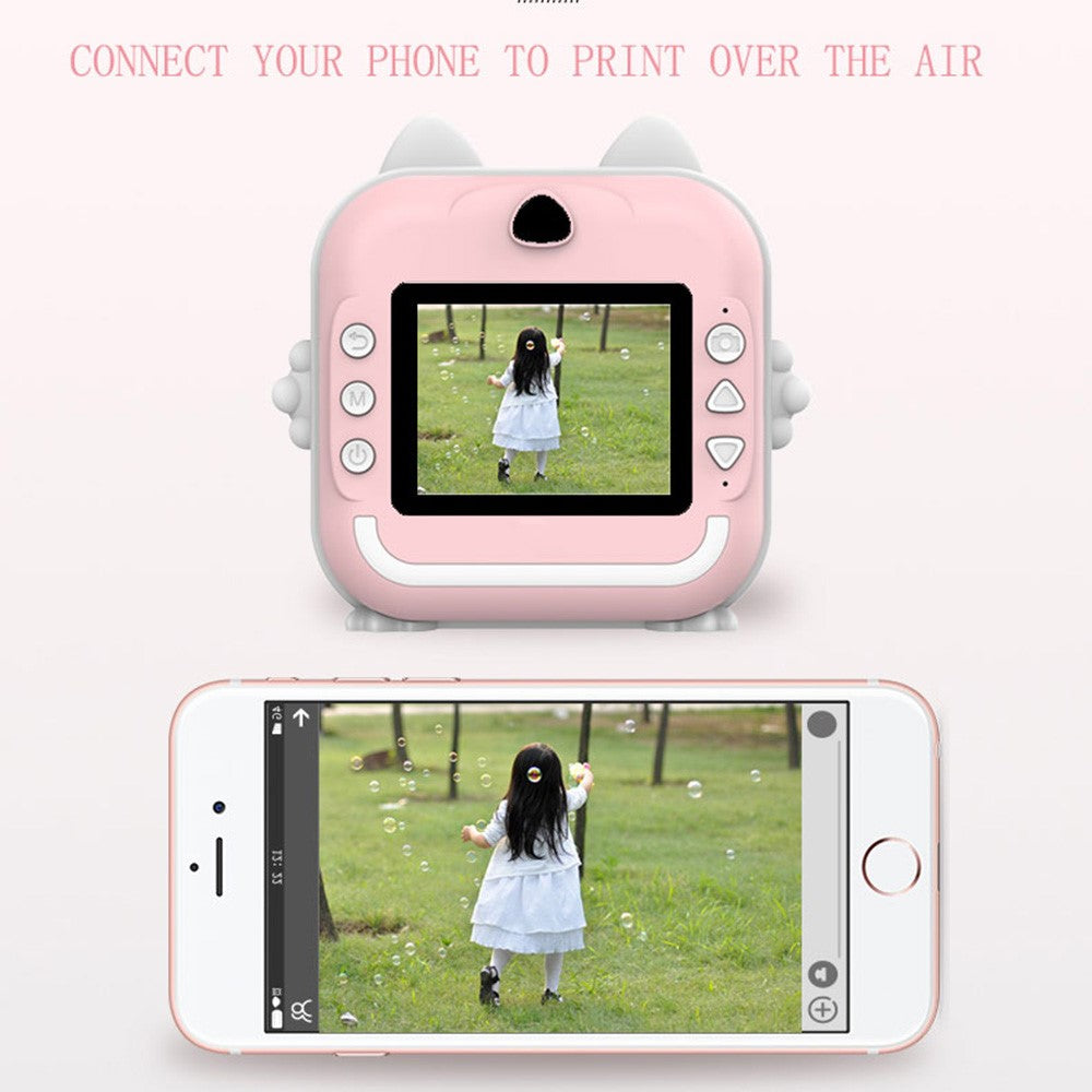 Q5 Portable HD Instant Photo Printer Camera 2.4 Inch IPS Screen 1080P Video Kids Camera
