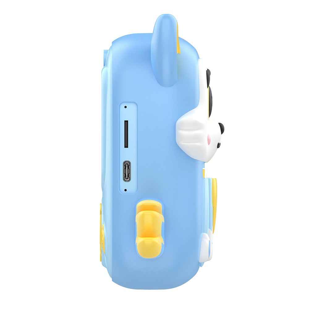 P7 2.4 Inch IPS Screen Kids Digital Camera Dual Lens Instant Printer with 32GB Card + Card Reader