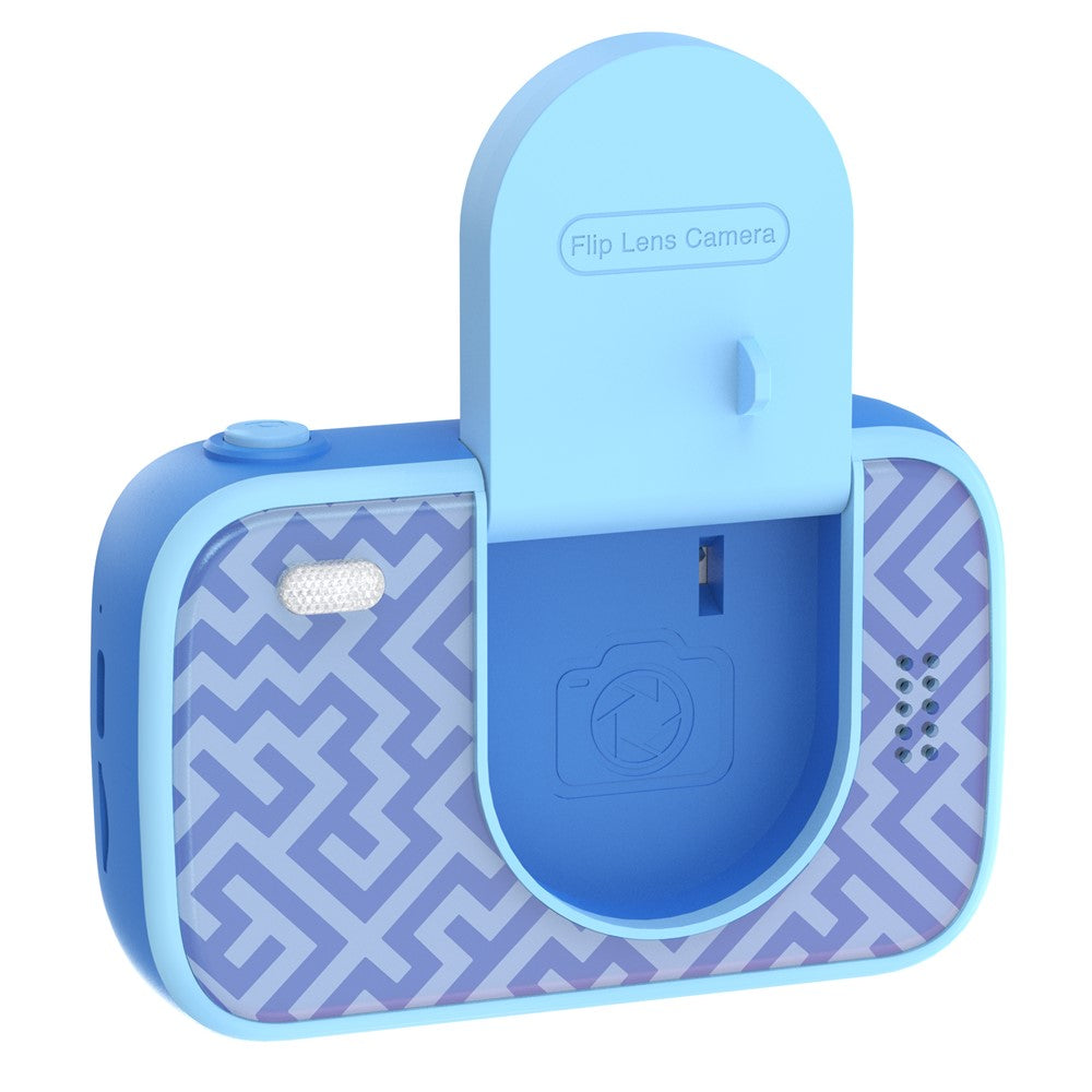 H19 2.4 Inch Screen Kids Camera Flip Lens Digital Camera HD Camcorder Built In Games ( without Tripod )