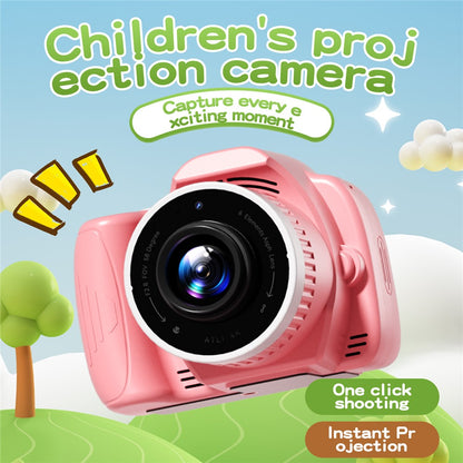 K100 2.8 Inch HD Projection Camera for Kids Educational Toy with 62G Memory Card + Card Reader